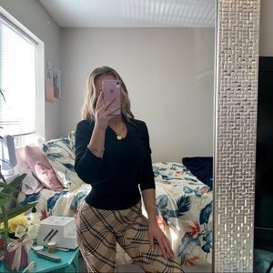 3/4 sleeve Collar Neck Top